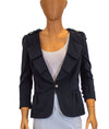 Juicy Couture Clothing XS Black Cropped Blazer