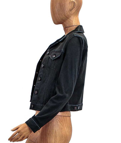 June Clothing Small Patch Pocket Leather Jacket
