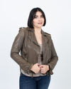 Just Cavalli Clothing Medium | US 6 | IT 40 Leather Biker Jacket