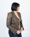 Just Cavalli Clothing Medium | US 6 | IT 40 Leather Biker Jacket