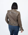 Just Cavalli Clothing Medium | US 6 | IT 40 Leather Biker Jacket