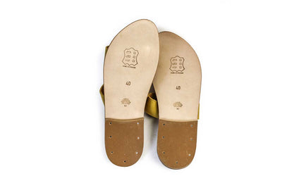 K. Jacques St. Tropez Shoes Large | US 10 I IT 40 Leather "RHEA" Slide On Sandals