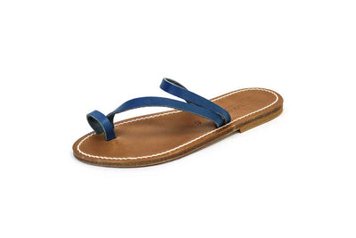 K. Jacques St. Tropez Shoes Large | US 10 I IT 40 Leather "Septine" Slide On Sandals