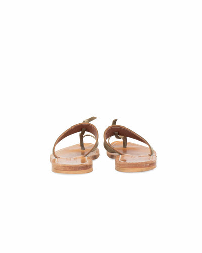 K. Jacques St. Tropez Shoes Small | 6 I 36 "Ganges" Nubuk Khaki Leather Sandals