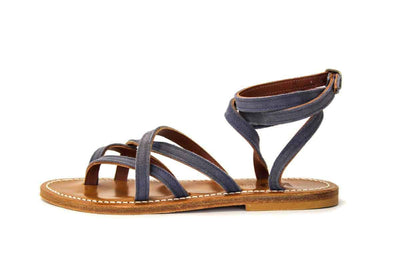 K. Jacques St. Tropez Shoes Small | US 7 I IT 37 Suede Wrap Sandal