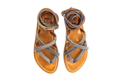 K. Jacques St. Tropez Shoes Small | US 7 I IT 37 Suede Wrap Sandal