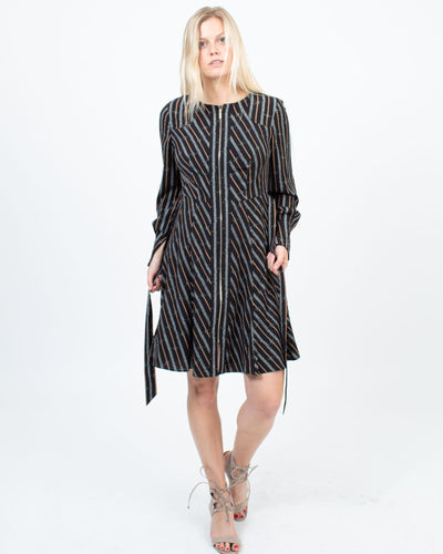 Karen Millen Clothing Small | US 4 Printed Zip Up Dress