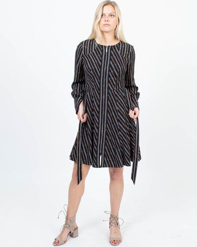 Karen Millen Clothing Small | US 4 Printed Zip Up Dress