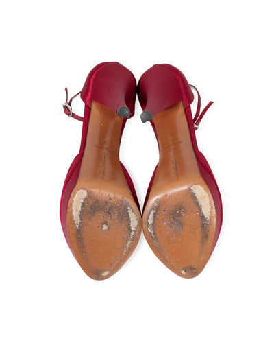 Karen Millen Shoes Small Red Peep Toe Heels