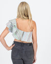 Karina Grimaldi Clothing XS One Shoulder Cropped Blouse