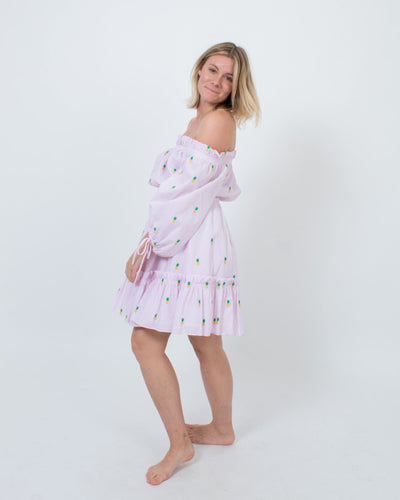 Kate Spade New York Clothing Small Pink Pineapple Mini Dress