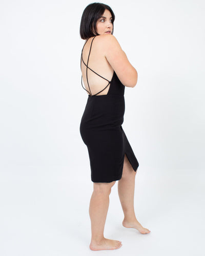 Keepsake Clothing Large Black Backless Dress