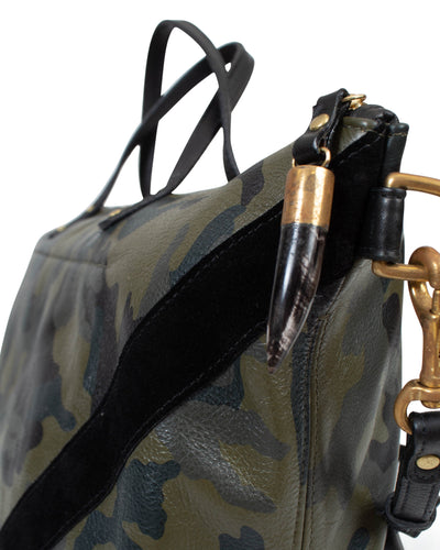 Kempton & Co. Bags One Size Leather Camo Crossbody Bag