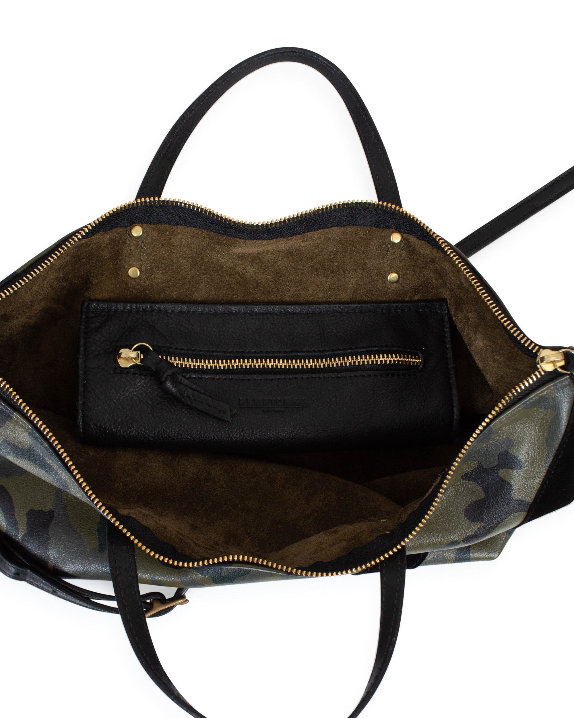 Camo Faux Leather Crossbody Purse