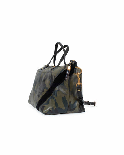 Kempton & Co. Bags One Size Leather Camo Crossbody Bag