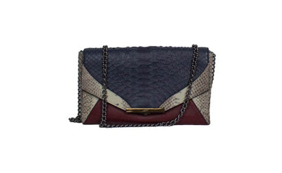 Khirma Eliazov Bags One Size "Roya Envelope Clutch" Snakeskin Bag