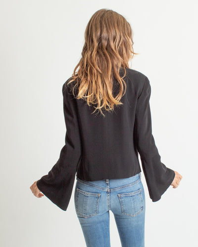 Kobi Halperin Clothing Small Black Zip Up Jacket