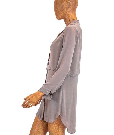 Krista Clothing XS Silky Shirt Dress with Slip
