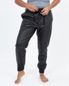 L'Agence Clothing Large Faux Leather Joggers