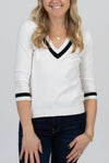 L'Agence Clothing Small "Axelle" Striped Sweater