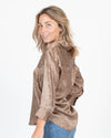 L'Agence Clothing XS Printed Button Down Blouse
