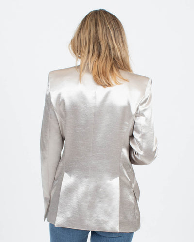L'Agence Clothing XS | US 2 Metallic Fitted Blazer