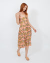 La Prestic Ouiston Clothing Small Ballerina Print Silk Dress