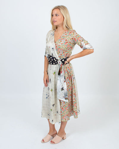 La Prestic Ouiston Clothing Small Sailing Floral Printed Dress