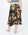 La Prestic Ouiston Clothing Small Silk A-Line Skirt