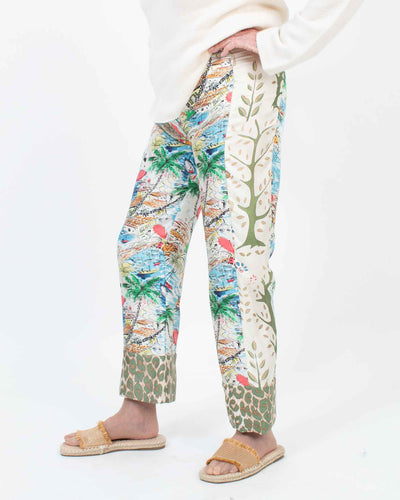 La Prestic Ouiston Clothing Small Silk Printed Pants