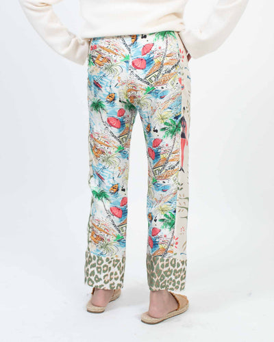 La Prestic Ouiston Clothing Small Silk Printed Pants