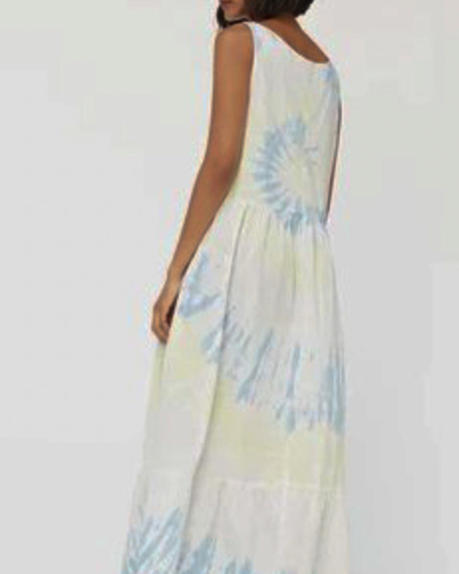 LACAUSA Clothing Large "Skye" Tie Dye Dress