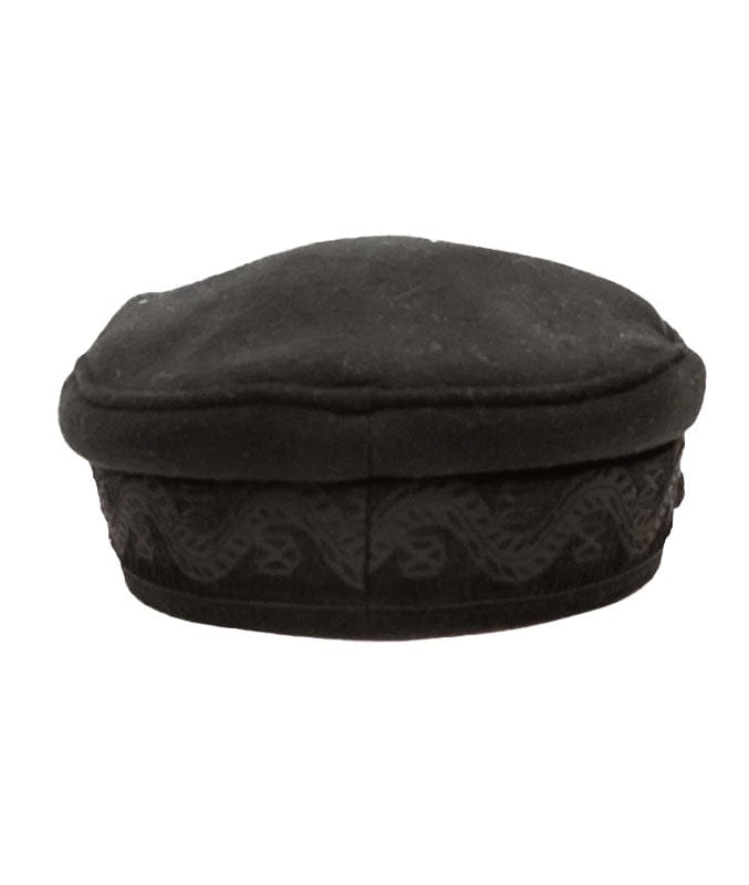 Lack of Colors Accessories Medium Riviera Newsboy Cap in Black