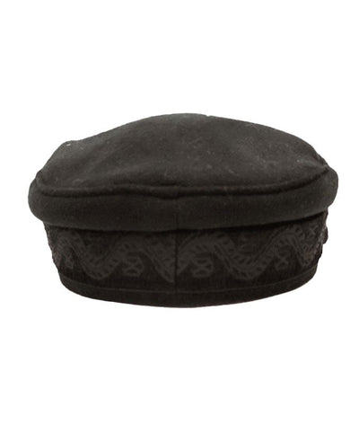 Lack of Colors Accessories Medium Riviera Newsboy Cap in Black