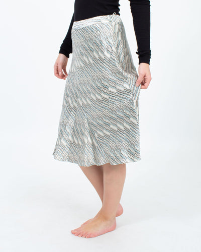 Lafayette 148 Clothing Small | US 4 Printed Silk Skirt