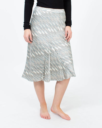 Lafayette 148 Clothing Small | US 4 Printed Silk Skirt