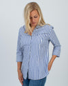 Lafayette 148 Clothing Small | US 4 Three Quarter Sleeve Button Down