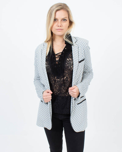 Lamarque Clothing Small Sheer Lace Blouse