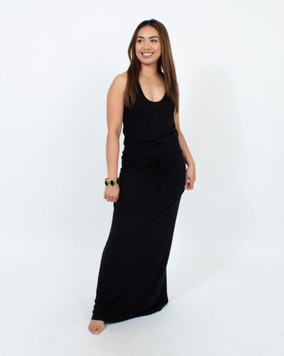 Lanston Clothing Small Black Casual Maxi Dress