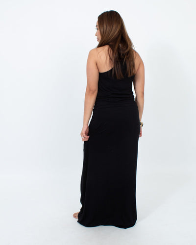 Lanston Clothing Small Black Casual Maxi Dress