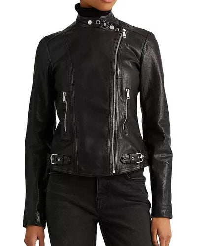 Lauren Ralph Lauren Clothing XL | US 14 "Burnished Leather Moto" Jacket