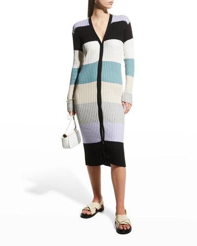 Le Superbe Clothing Small "Fruit Stripe" Maxi Cardigan
