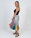 Le Superbe Clothing Small Metallic Multicolor Skirt