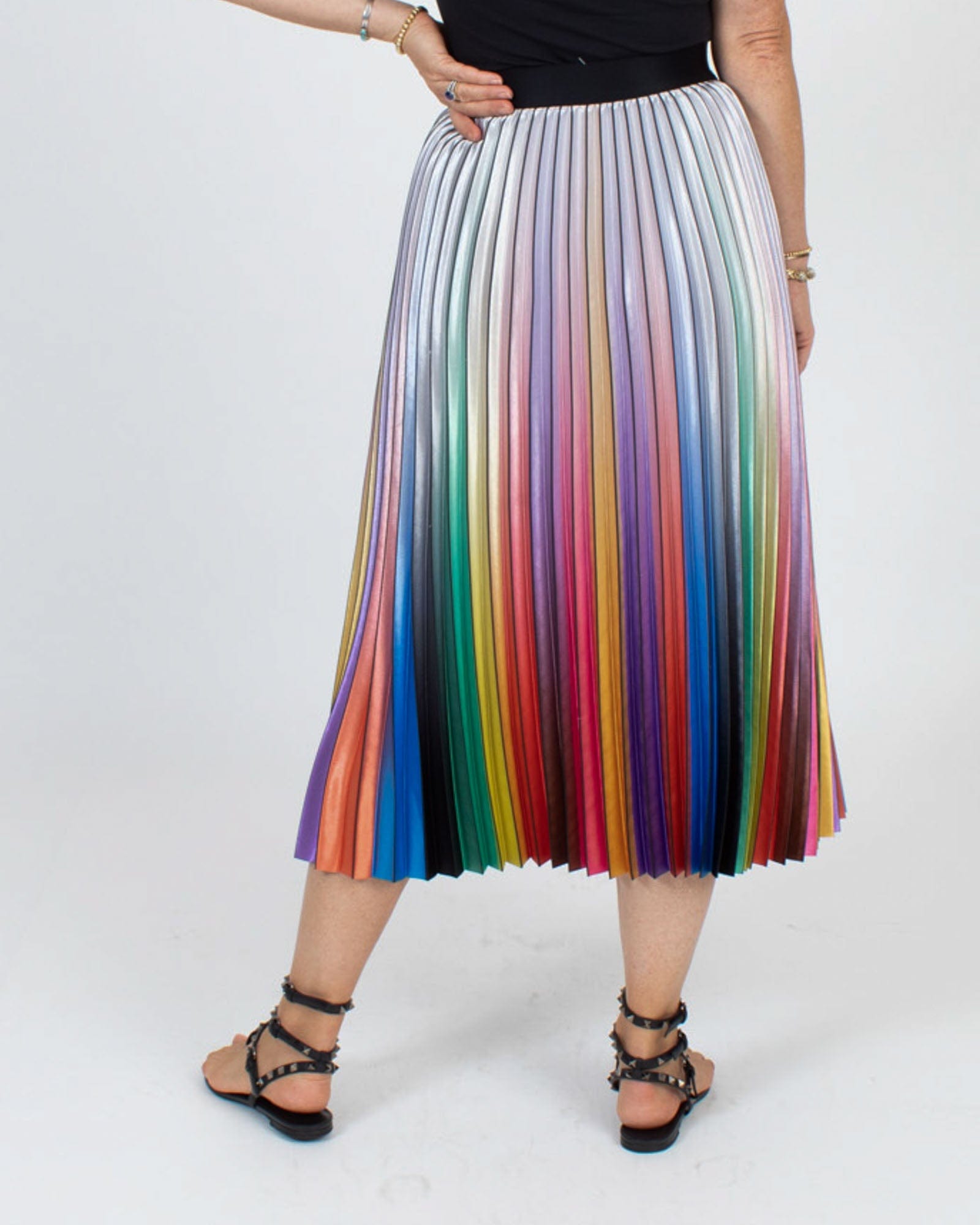 Le Superbe Clothing Small Metallic Multicolor Skirt