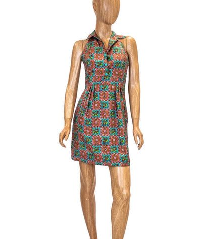 LEIFSDOTTIR Clothing XS | US 0 Printed Silk Halter Dress
