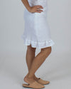 LEITH Clothing Small Smocked Ruffle Hem Skirt