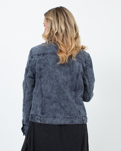 Levi Strauss Clothing Large Zip Up Denim Jacket