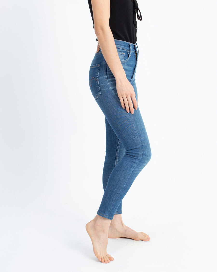 Levi Strauss Clothing XXS | US 24 "Mile High Super Skinny" Blue Jeans
