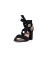 Lewit Shoes Medium | US 8 Self Tie Block Heels
