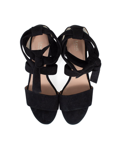 Lewit Shoes Medium | US 8 Self Tie Block Heels